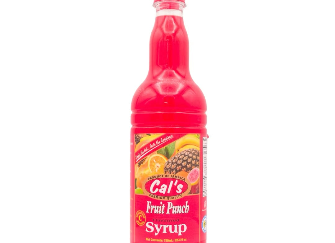 Cal's Fruit Punch Flavoured Syrup, 750ml